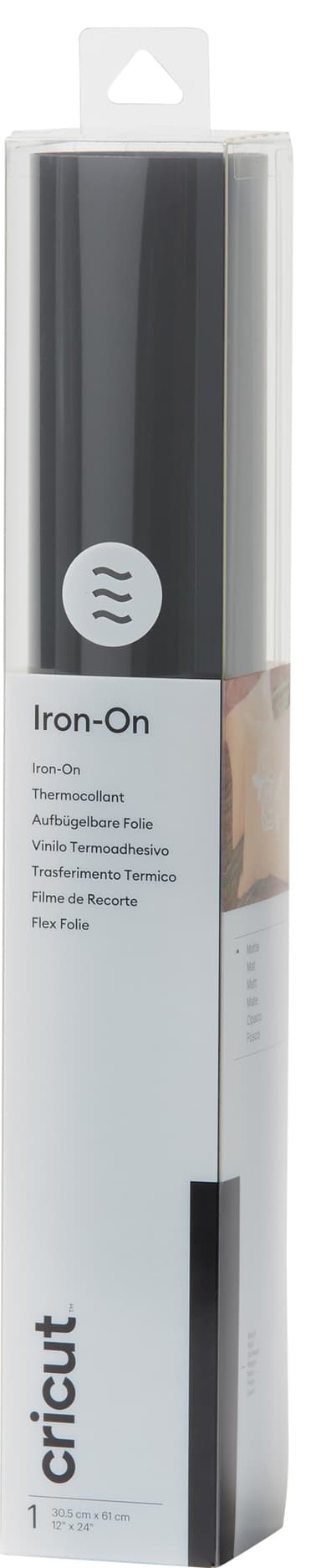 Cricut Everyday Iron-On arkki 30x60 cm (musta)