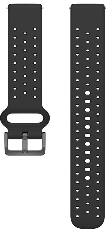 POLAR Silicone ranneke 20 mm S-L (musta)