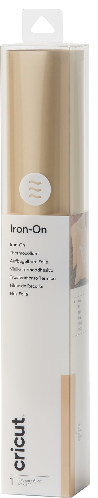 Cricut Everyday Iron-On arkki 30x60 cm (kulta)