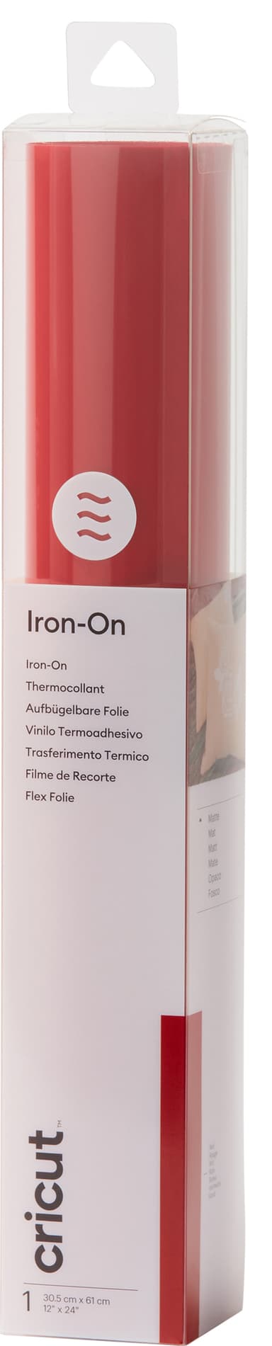 Cricut Everyday Iron-On arkki 30x60 cm (punainen)