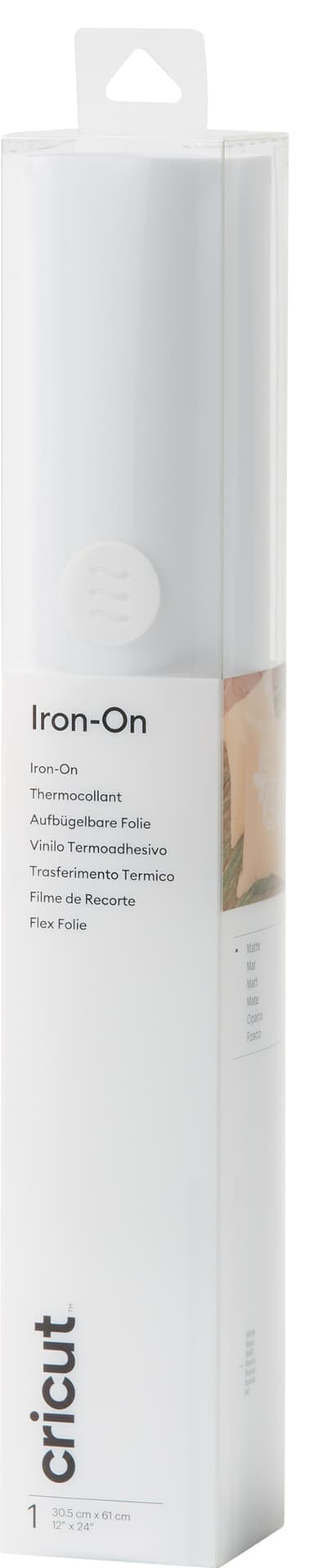 Cricut Everyday Iron-On arkki 30x60 cm (valkoinen)
