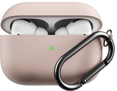 PodSkinz HybridShell AirPods Pro kotelo avaimenperällä (pastellipink.)