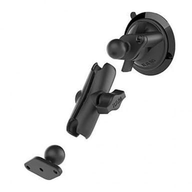 RAM Mounts Twist-Lock Suction Cup Double Ball Mount B Size