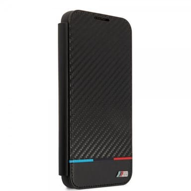 BMW Samsung Galaxy S22 Plus Kotelo Tricolor Stripe Carbon Musta