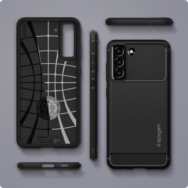 Spigen Samsung Galaxy S21 FE Kuori Rugged Armor Matte Black