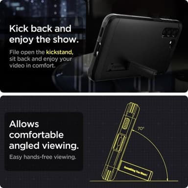 Spigen Samsung Galaxy S21 FE Kuori Tough Armor Musta