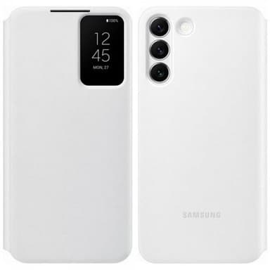 Samsung Original Galaxy S22 Kotelo Smart Clear View Cover Valkoinen