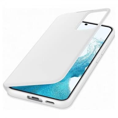 Samsung Original Galaxy S22 Kotelo Smart Clear View Cover Valkoinen