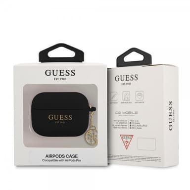 Guess AirPods Pro Kuori 4G Charms Musta