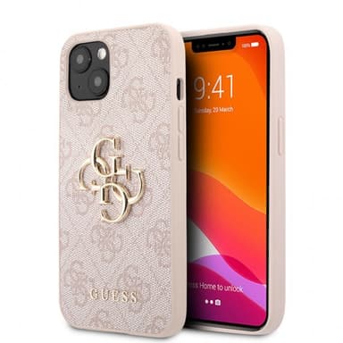 Guess iPhone 13 Kuori Big Logo Vaaleanpunainen
