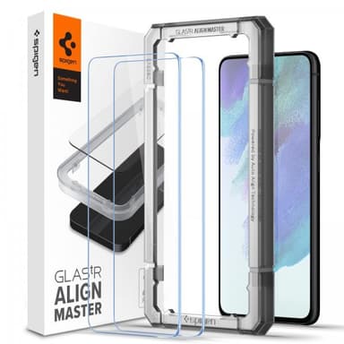 Spigen Samsung Galaxy S21 FE Näytönsuoja GLAS.tR ALIGNmaster 2-pack