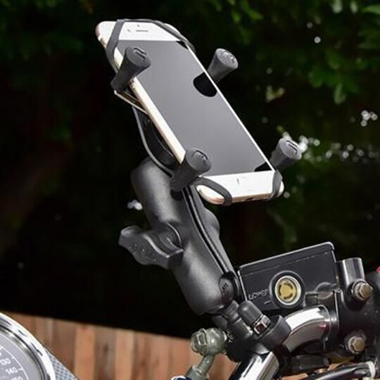 X-Grip Phone Mount with Handlebar U-Bolt Medium Length Base B Size