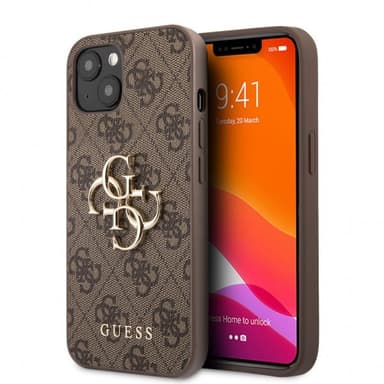 Guess iPhone 13 Kuori Big Logo Ruskea