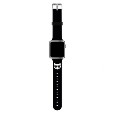 Karl Lagerfeld Apple Watch 42/44/45mm/Apple Watch Ultra Ranneke Choupette Musta