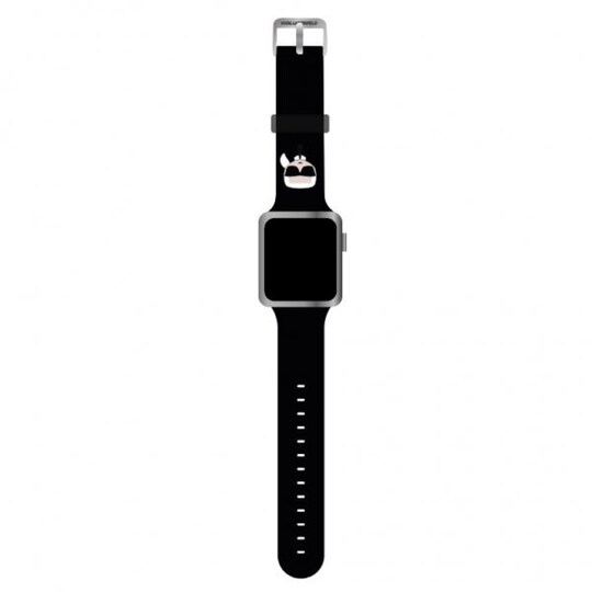 Karl Lagerfeld Apple Watch 42/44/45mm/Apple Watch Ultra Ranneke Iconic Karl Musta
