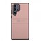 Samsung Galaxy S22 Ultra Kuori Saffiano Metal Logo Vaaleanpunainen