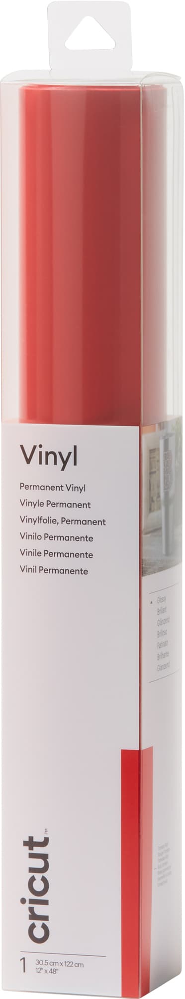 Cricut Premium Vinyl Permanent vinyylirulla (punainen)