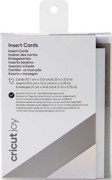 Cricut Joy kortti-insertit A2 12-pack (harmaa/holo)