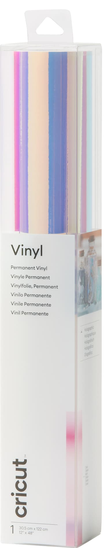 Cricut Holographic Vinyl arkki 30 x 120 cm (opaali)