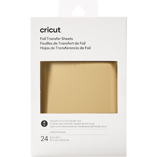 Cricut Transfer Foil Sheets siirtoarkit 10 x15 cm (kulta)