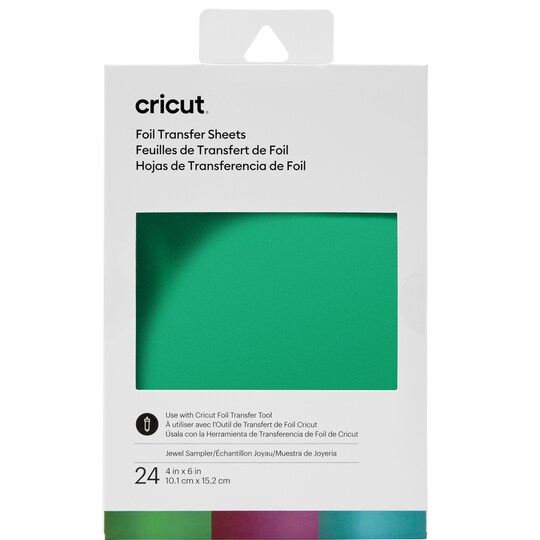 Cricut Transfer Foil Sheets kokeilupakkaus 10x15 cm (jalokivi)
