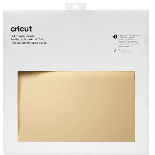 Cricut Transfer Foil Sheets siirtoarkit 30x30 cm (kulta)