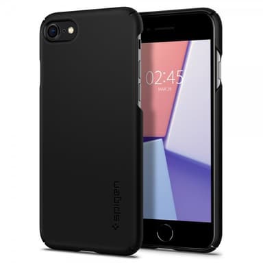 Spigen Thin Fit Kuori iPhone 7/8/SE Musta