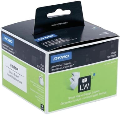 DYMO LabelWriter nimitarra, 89x41 mm, valk, 1-pakkaus (300 kpl)