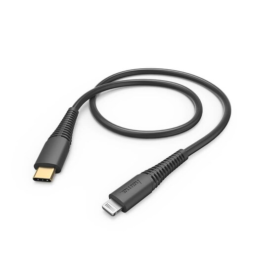 HAMA Latausjohto USB-C Lightning 1,5m Musta