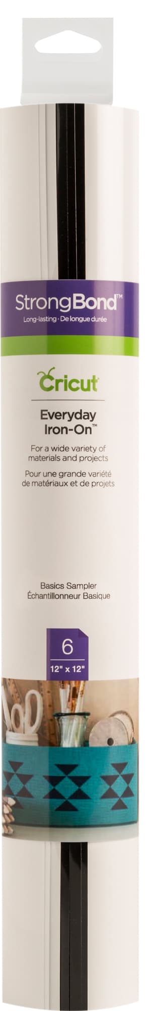 Cricut Everyday Iron-On kokeilupakkaus 6 kpl (perusvärit)