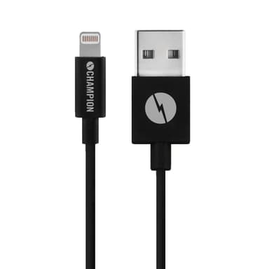 Champion USB-A-Lightning-kaapeli 1 m musta