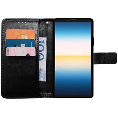 Lompakkokotelo 3-kortti Sony Xperia 10 IV - Musta