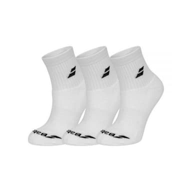 3x Babolat padelsukat - Valkoinen Koko: 39-42