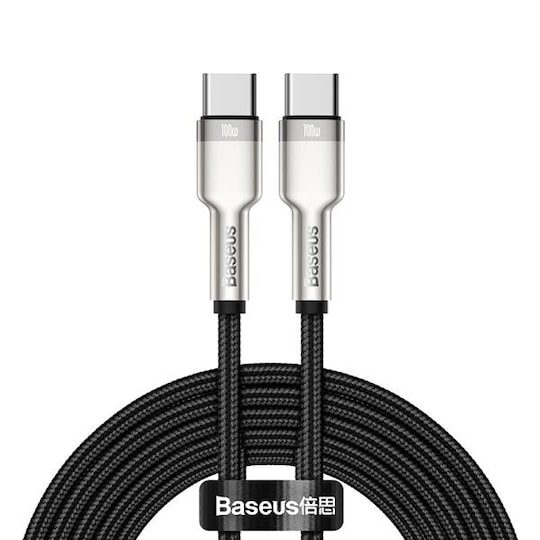 Baseus Cafule Metal USB-C - USB-C 100W 2 m Musta