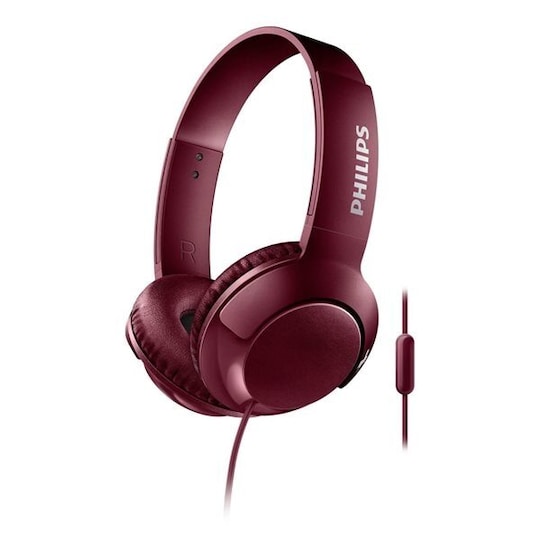 Philips Bass+ On-Ear Headset SHL3075 - Röd