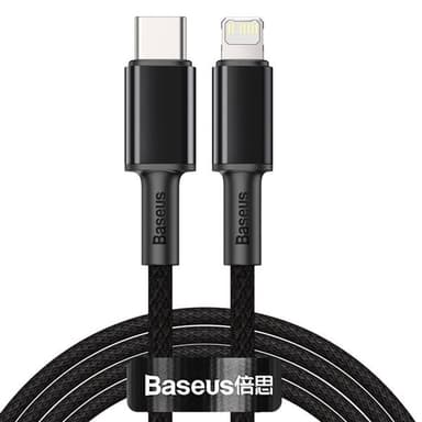 Baseus High Density PD USB-C - Lightning 20W 2m Svart