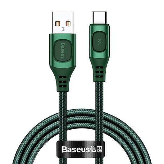 Baseus Flash USB - USB-C 5A 1m Grön