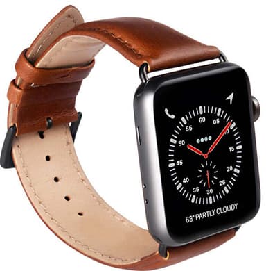 Buffalo Apple Watch 38/40/41 mm nahkainen ranneke (ruskea)