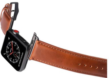 Buffalo Apple Watch 38/40/41 mm nahkainen ranneke (ruskea)
