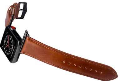Buffalo Apple Watch 42/44/45 mm nahkainen ranneke (ruskea)