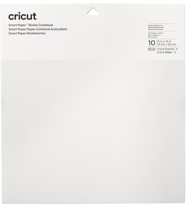 Cricut Smart Sticker kartonkiarkit 10 kpl (valkoinen)