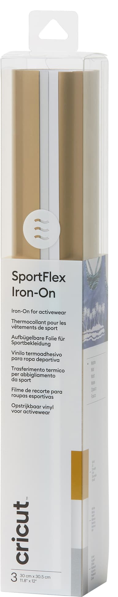 Cricut SportFlex Iron-On arkit 3 kpl (klassikot)