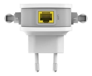 D-Link N300 Wi-Fi-verkon jatkaja, jopa 300Mbps, 10/100 Ethernet, valk.
