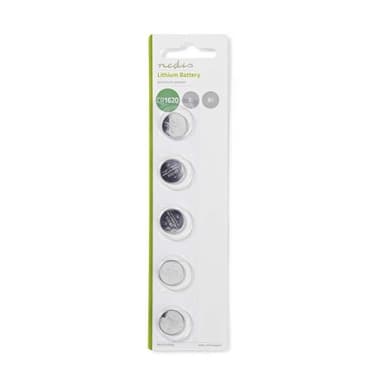 Nedis Litiumnappiparisto CR1620 | 3 V DC | 5 - Läpipainopakkaus | Hopea