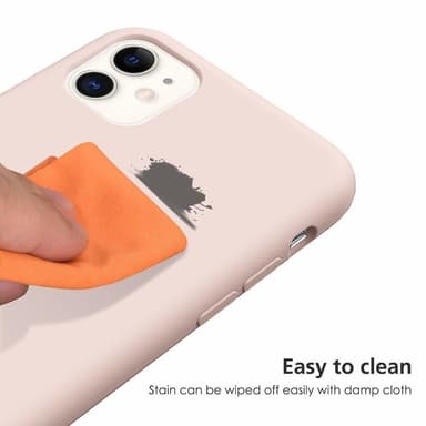 iPhone 11 skal Liquid Silicone Ljusrosa
