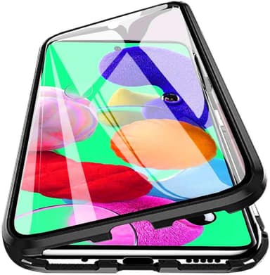 Samsung Galaxy A52 Skal med skärmskydd, Svart/Transparent