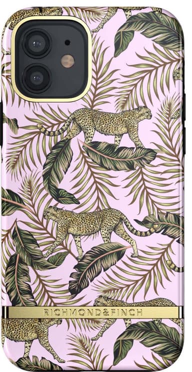 R&F iPhone 12/12 Pro suojakuori (pinkki viidakko)