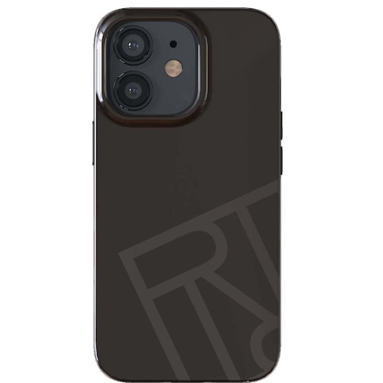 R&F Logo iPhone 12/12 Pro suojakuori (musta)