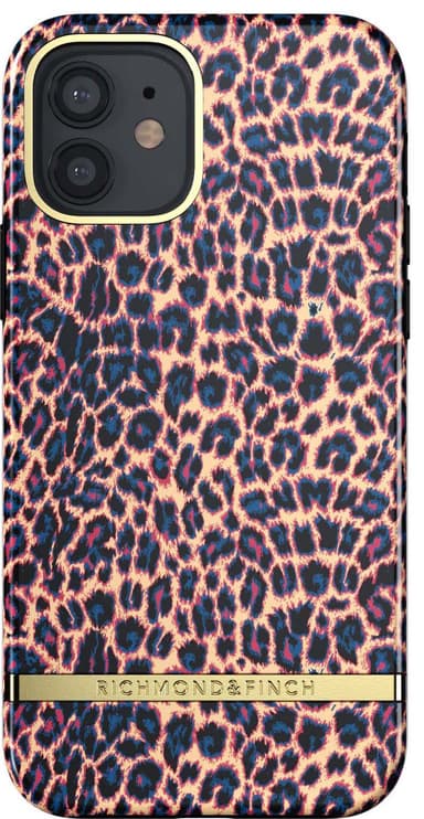 R&F iPhone 12/12 Pro suojakuori (aprikoosi leopardi)