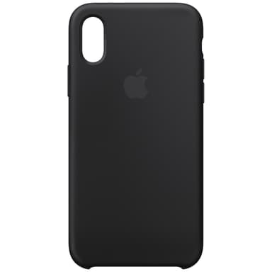 iPhone Xs silikonikuori (musta)
